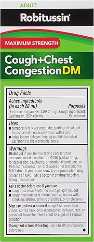 Miniatura 9 de Robitussin Maximum Strength, jarabe para la toz y la congestión del pecho que no produce somnolencia., 1, 1