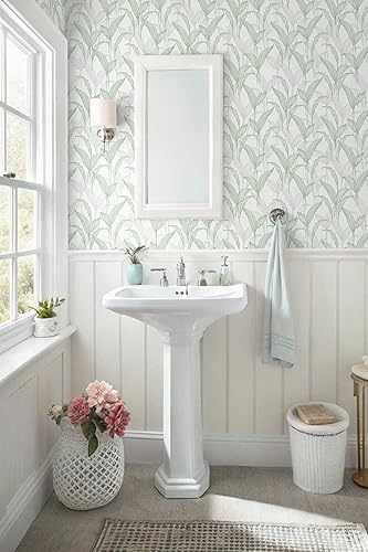 Vista 69 de Heroad Papel tapiz hexagonal para despegar y pegar, papel de contacto bohemio, geométrico, papel tapiz de lunares blancos y beige, papel de pared