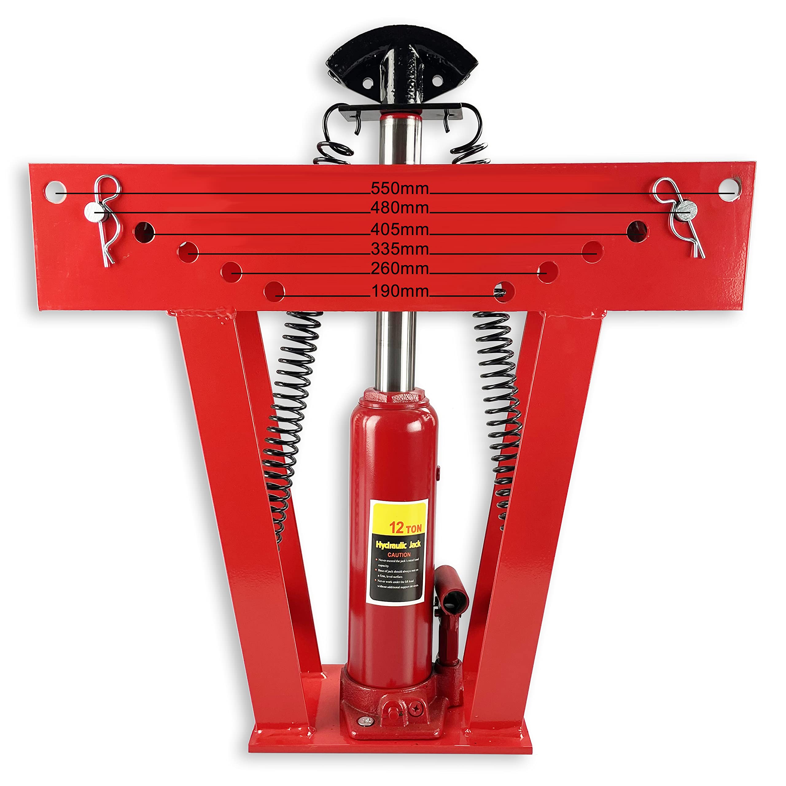 PIEGATUBI IDRAULICA 12T 6 MATRICI 43KG STRUTTURA MASSICCIA METALLO TUBI BARRE OFFICINA GARAGE UNIVERSALE