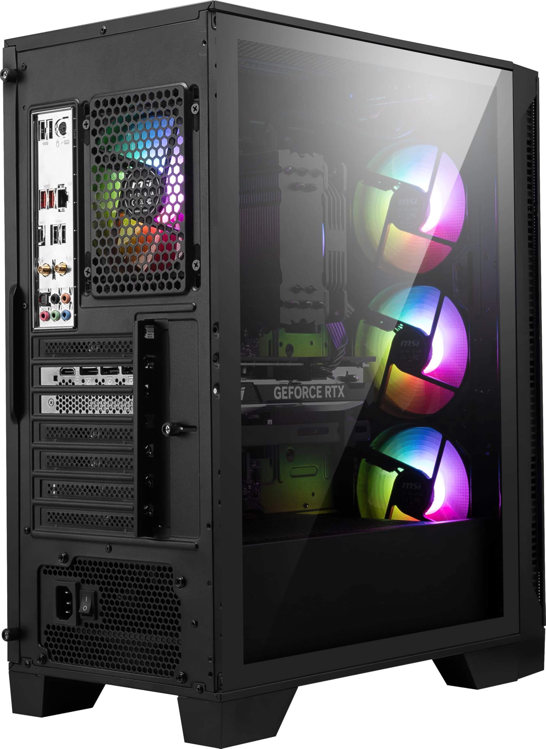 MSI Codex R2 Gaming Desktop: Intel Core i5-14400F, Geforce RTX 5060, 16GB DDR5, 1TB m.2 NVMe SSD, 80+ Gold PSU, WiFi 6E, ARGB Fan Air Cooling, Windows 11 Home: A14NVL5-454US