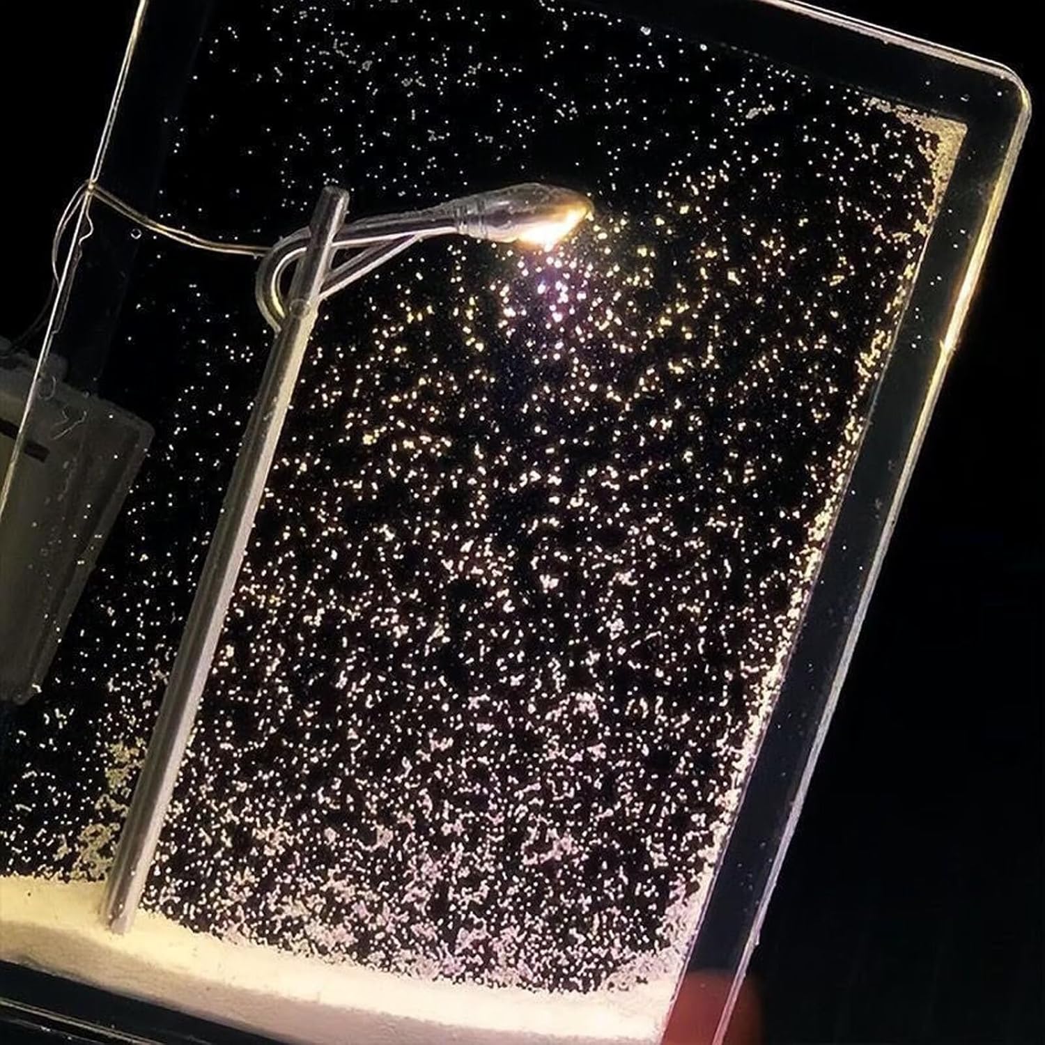 DIY Street Lamp Snow Globe, Snowy Night Light Street Lamp, DIY Christmas Desktop Decor for Birthday and Christmas.