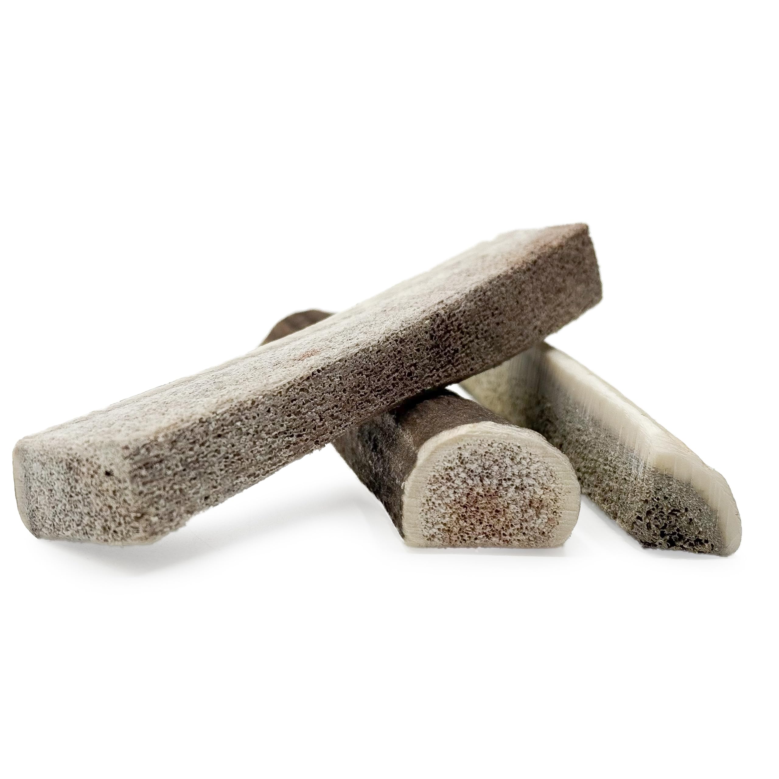Treaby Deer Split Antler Chews for Dogs Pack of 3, Natural & Eeasy Chew Dog Toy
