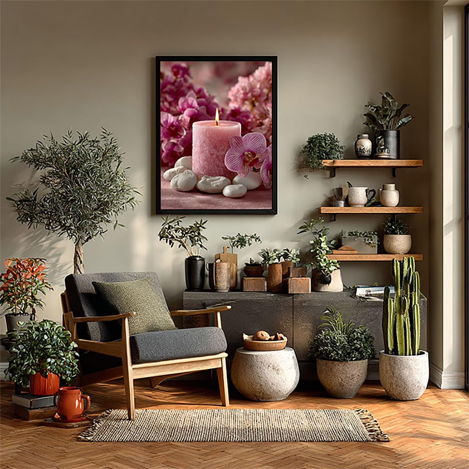 5D Diamond Painting View, Diamond Painting Adult Flor, 5D Cross Stitch Painting Diamonds Kits, DIY Diamond Painting, Wall Decoration, Women's Gift, 100x135cm R-8219