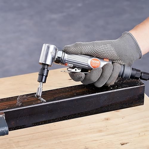 Miniatura 8 de VEVOR Kit de amoladora de troqueles de aire, amoladora de ángulo recto con amoladora de troquel y juego de 10 fresas de carburo de un solo corte,