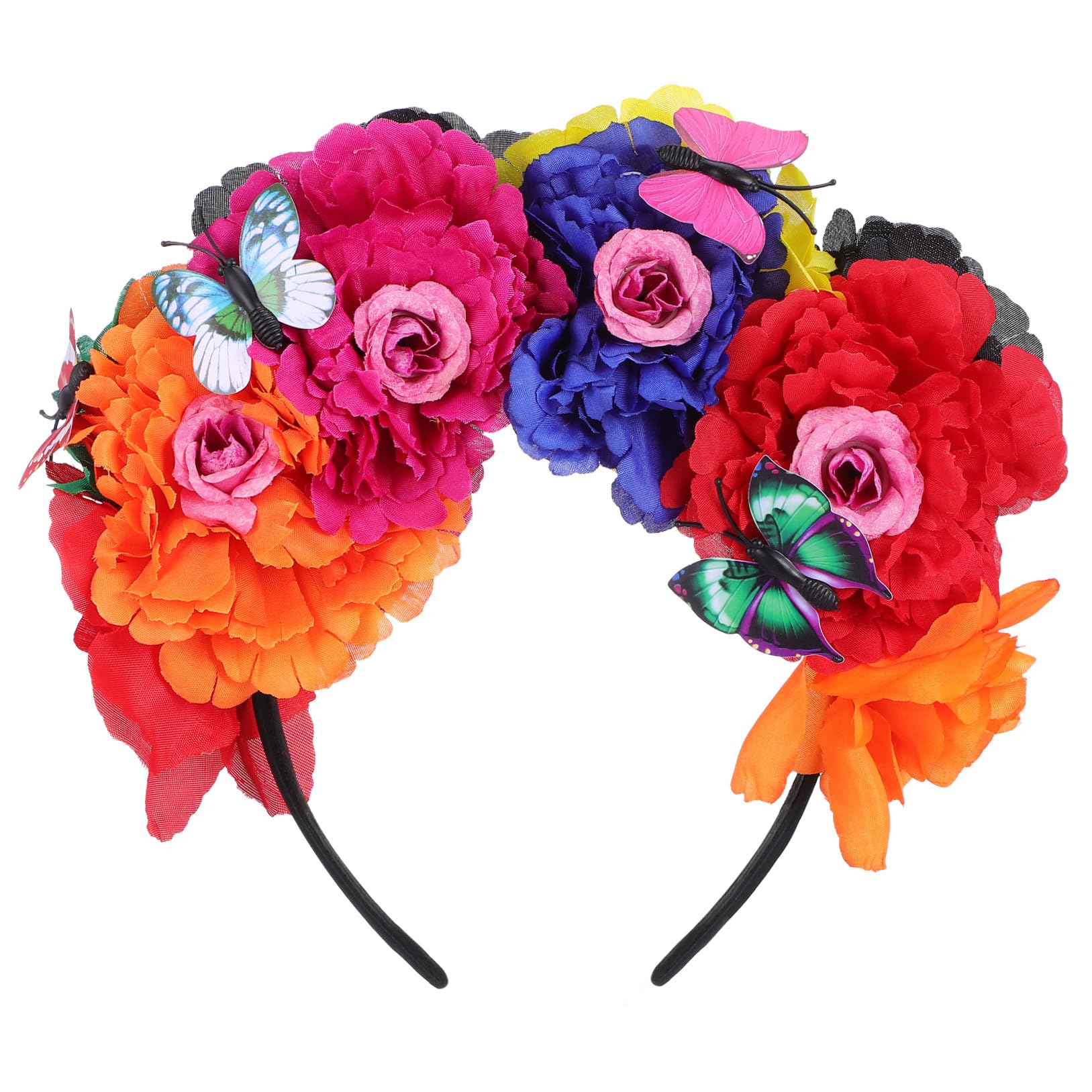 Diadema Floral de Plástico para Niñas y Mujeres en Bodas | No se Deforma, No Pierde Color, Acabado Delicado y Estilo Elegante, para Ocasión Especial