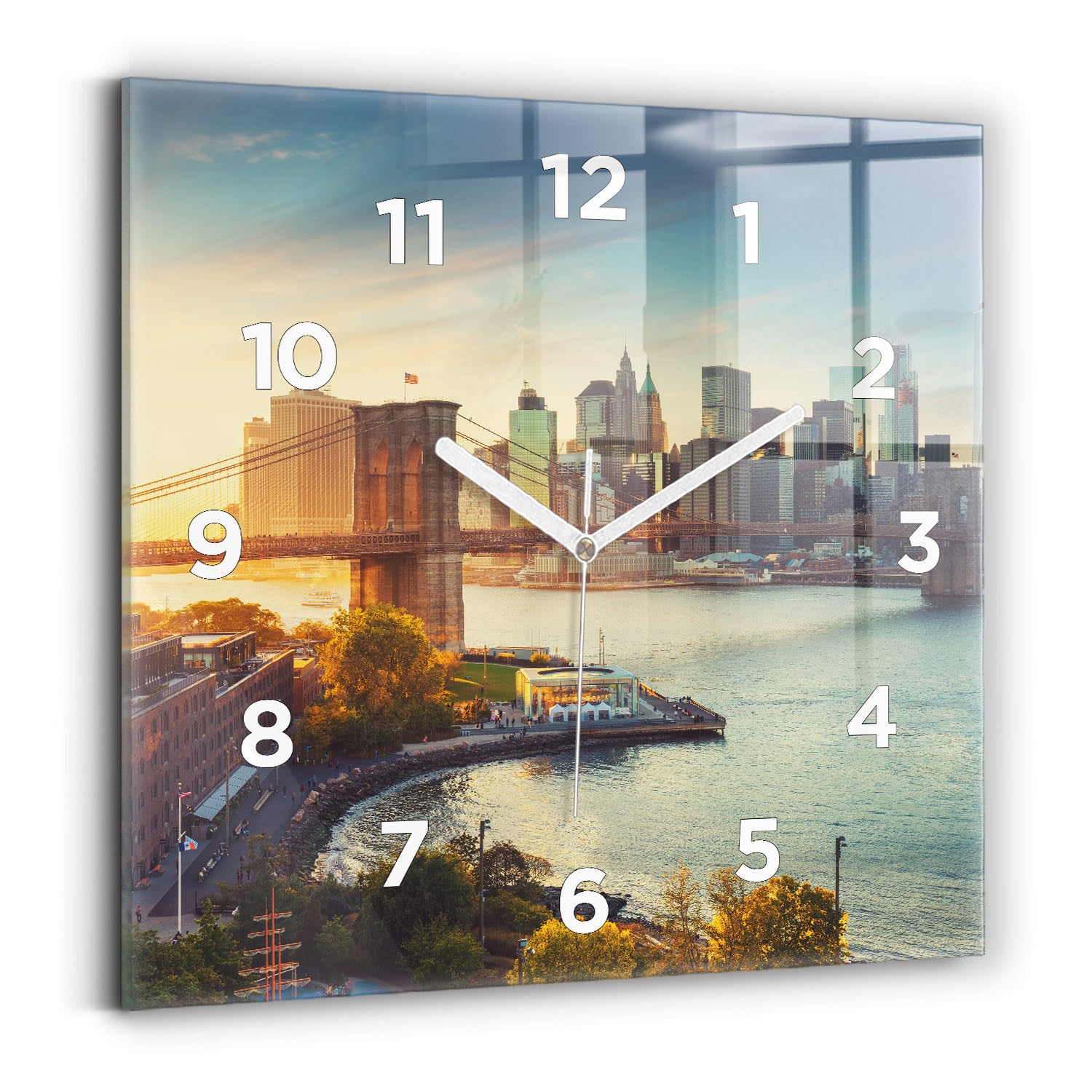 Horloge murale silencieuse carrée 30x30 pour en finir avec le tic-tac stressant