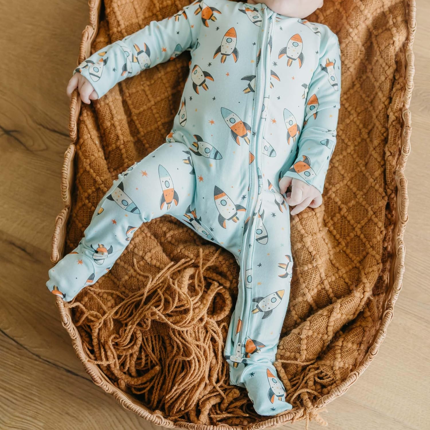 Copper Pearl, Zip-up Footie, Space Sky - Image 5