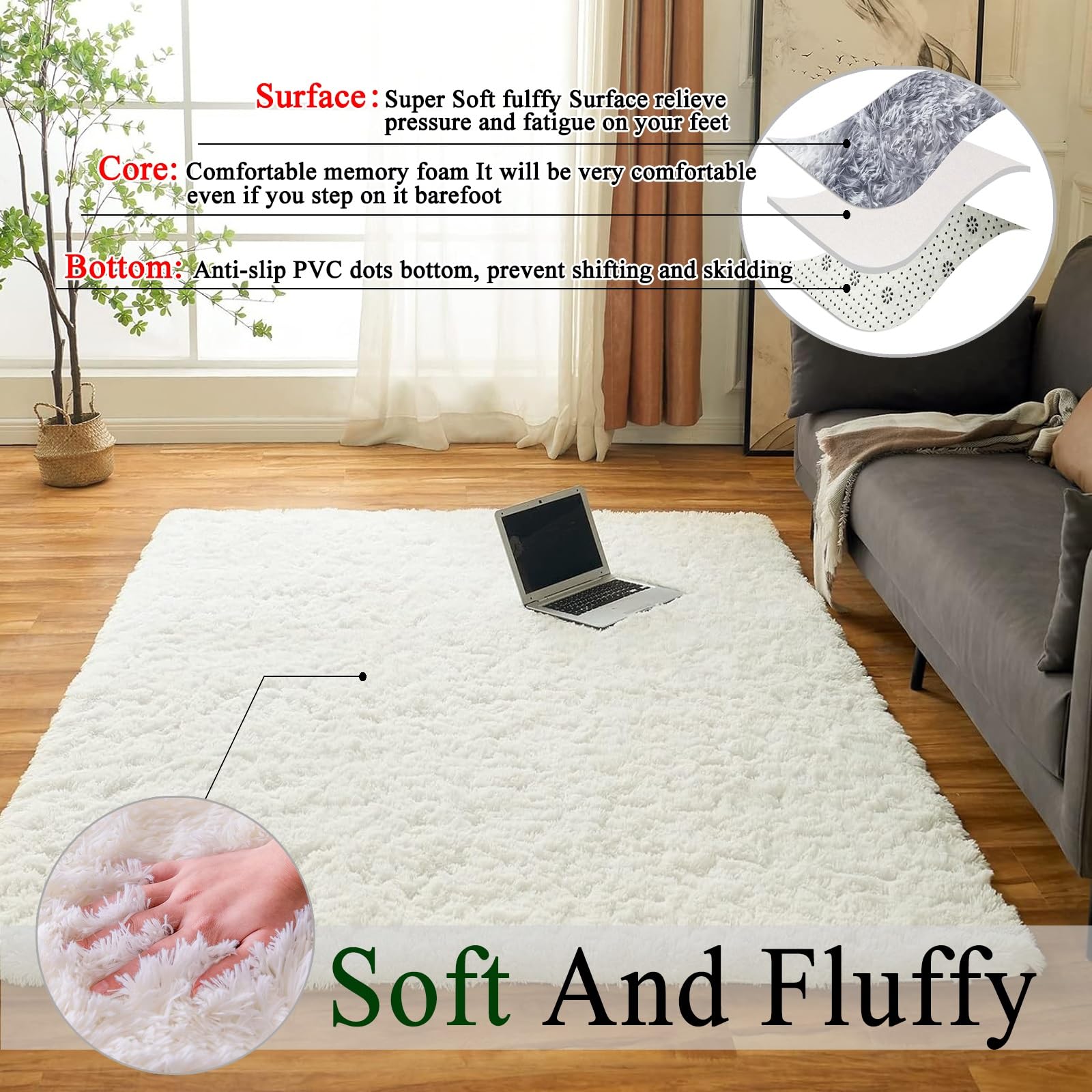 Amazon.co.jp: ラグ カーペット キルトラグ 滑り止め付き 洗える