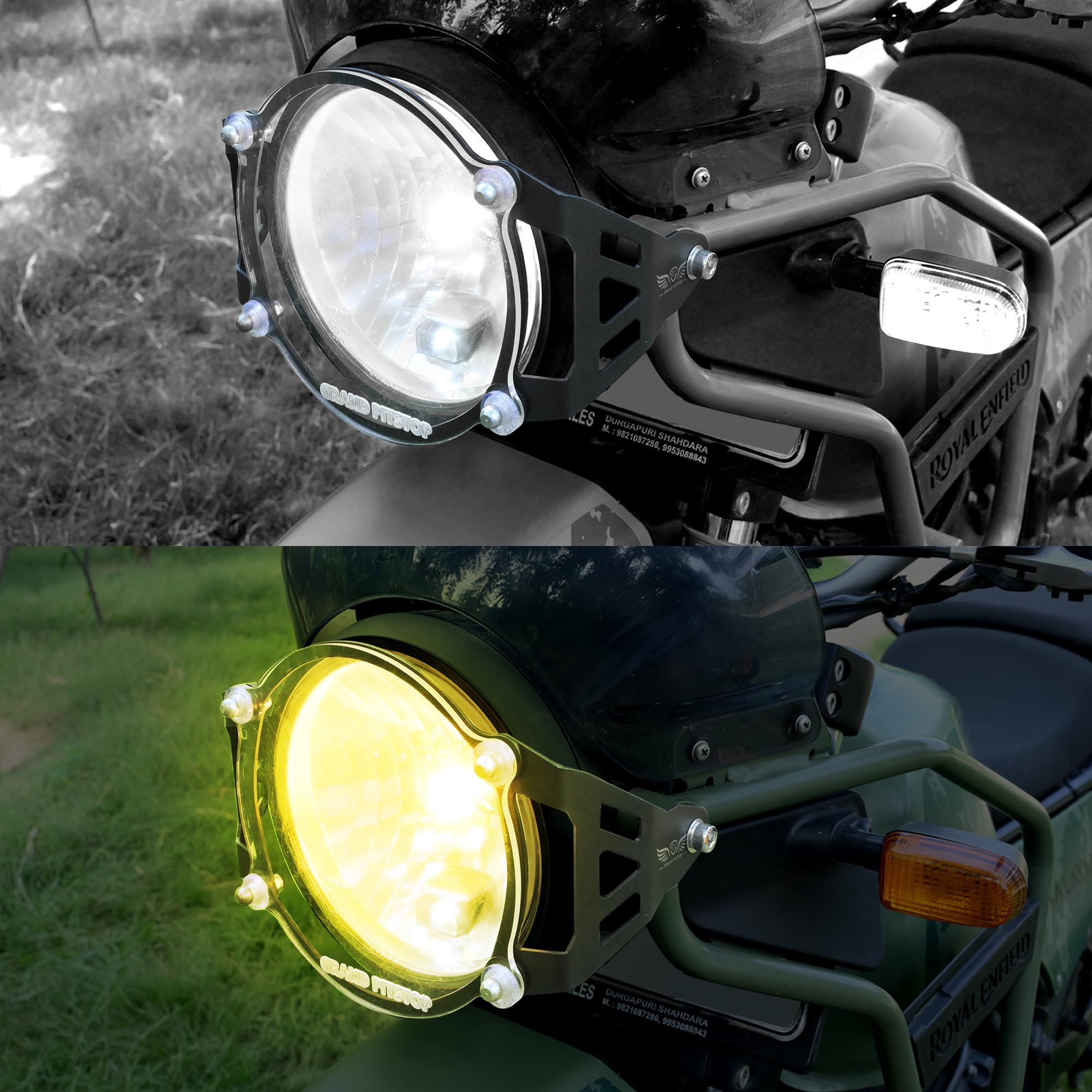 GrandPitstop - Headlight Guard for Royal Enfield Himalayan - BS4-BS6 Model (2019-2021) - Black-picture-20