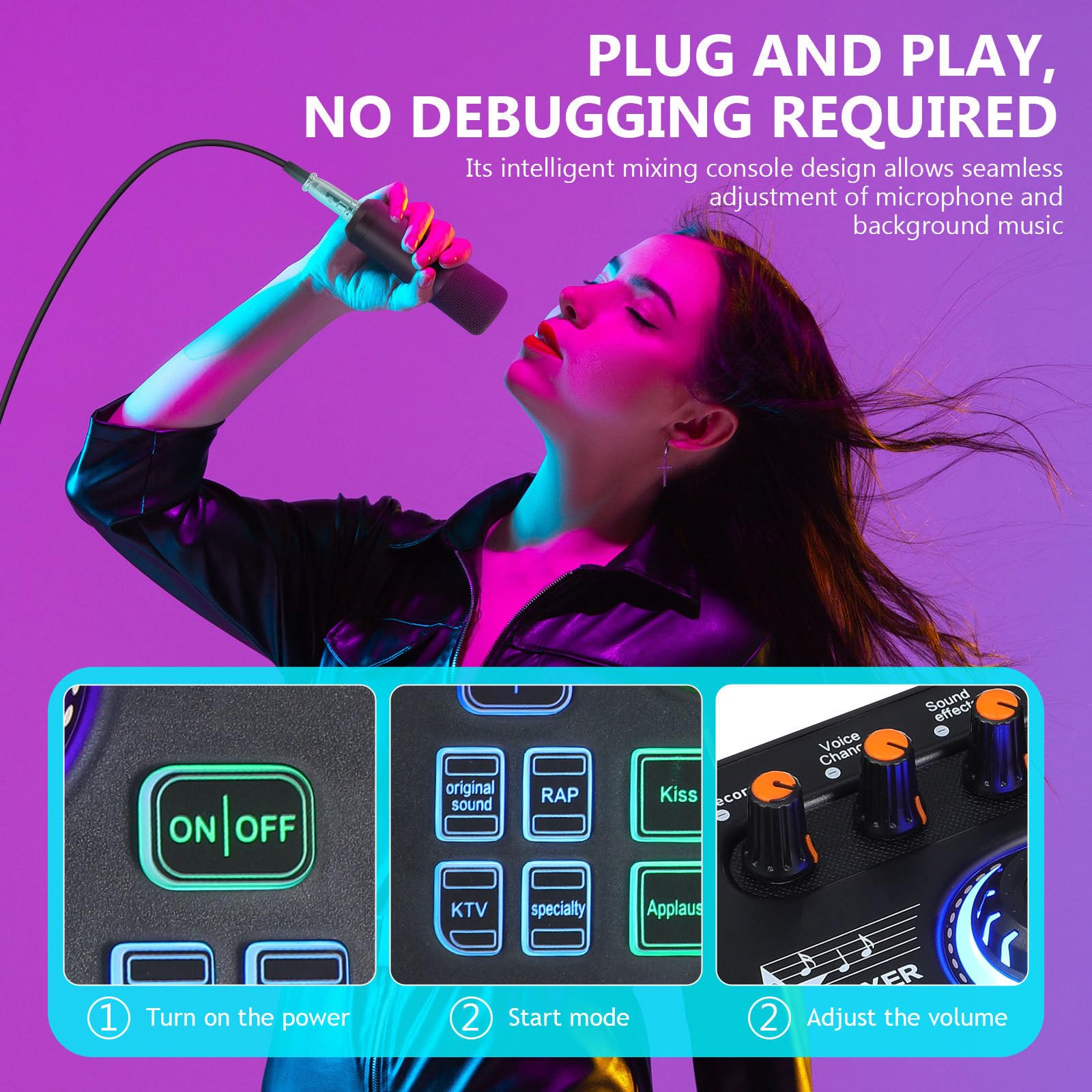 Beaupretty Soundboard Mikrofonset X3 bm700 X3 Audiomixer mit Mischtechnologie und Niedriger Latenz Metall und Kunststoff Schwarz für Aufnahme und Podcast Setups