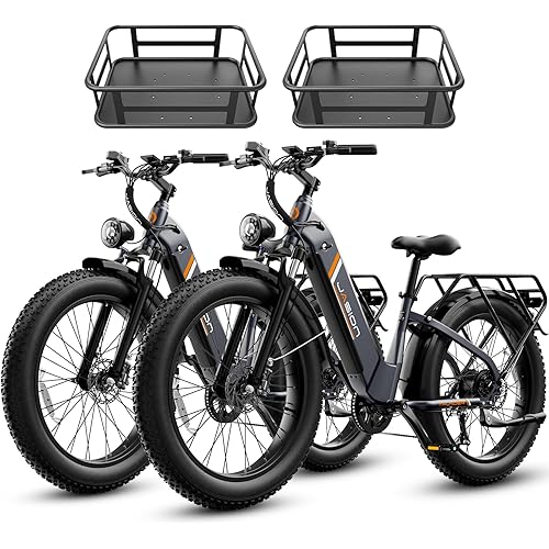 Jasion Thunder/PRO/ST Electric Bike,2000W/1800W Peak Ebikes for Adults,26''Fat Tire Best Ebike for Men,90/80 Miles with 1040Wh/864Wh Battery,35/30+MPH Max Speed Bicycles,500/400LB Capacity