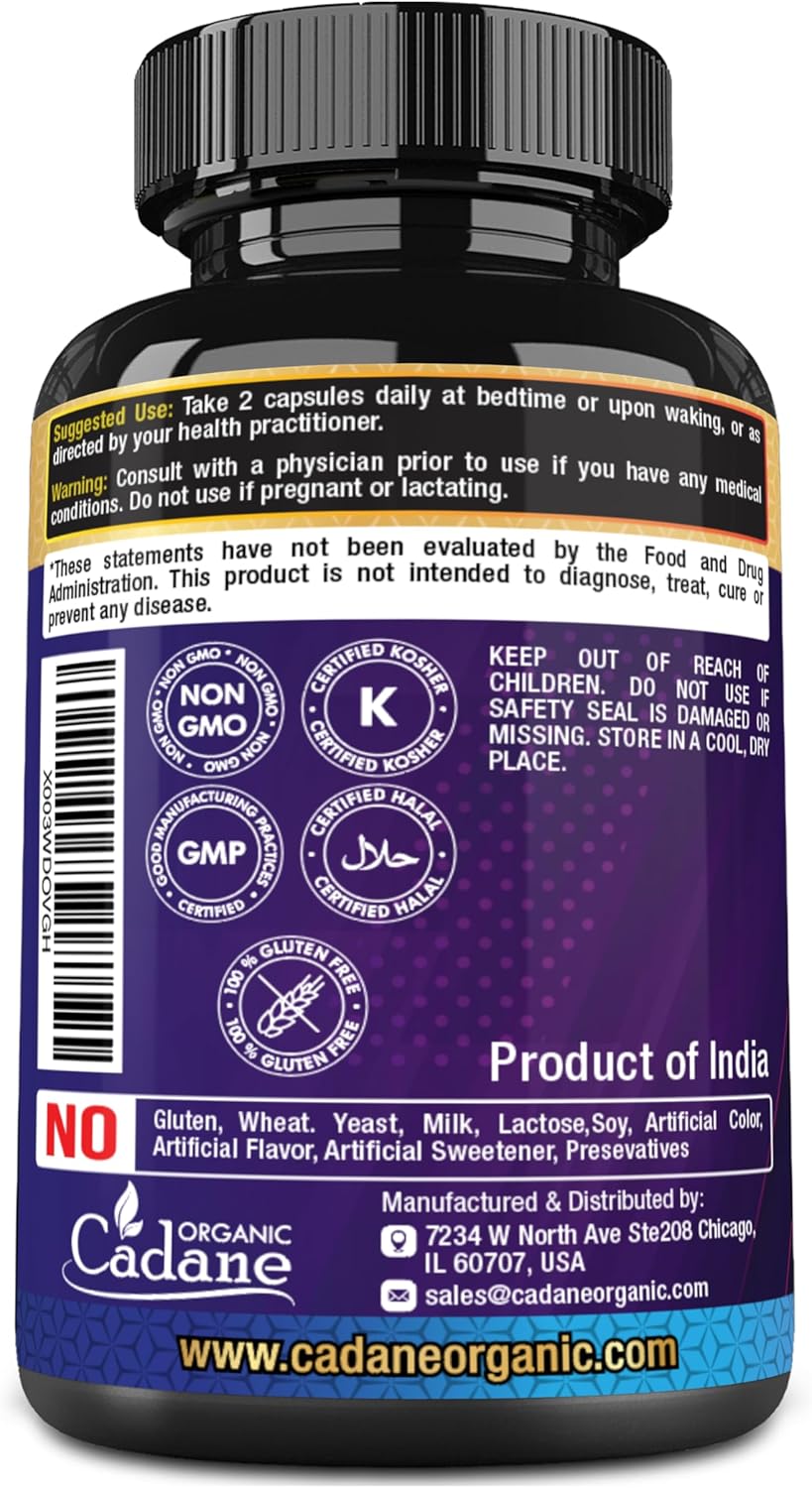 Cadane Ceylon Cinnamon, Berberine, Quercetin Supplement - Support Heart, Body, Digestive & Immunity - 10in1 with Milk Thistle, Turmeric, Apple & More - 90 Veggie Capsules - Image 9
