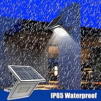 Vista 7 de Solar Security Lights Outdoor,Solar Flood Lights with Remote Motion Lights Dusk to Dawn Solar Powered IP65 Waterproof for Shed Home Wall Patio Porch