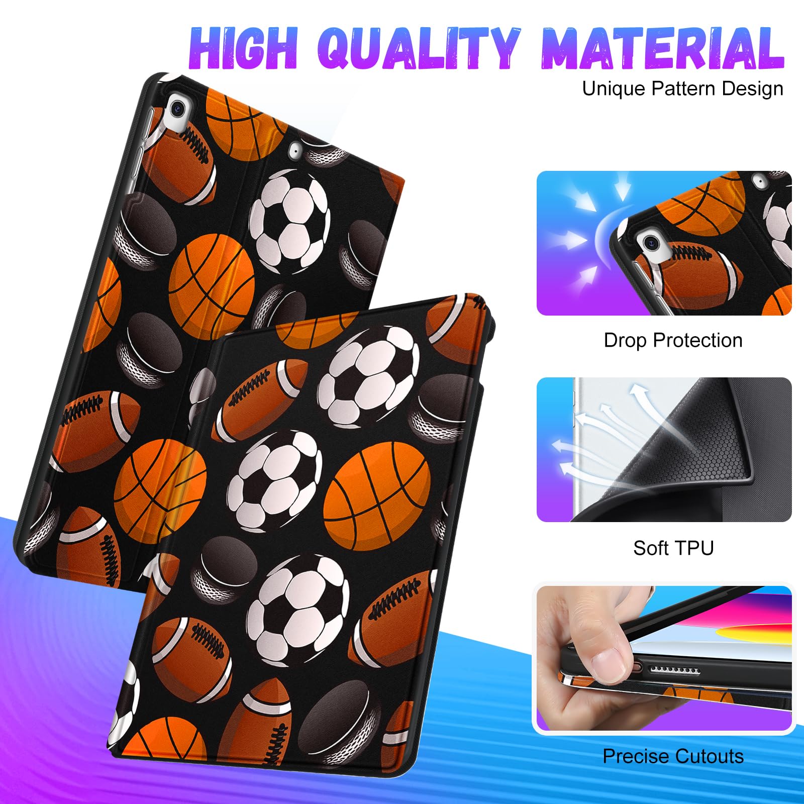 Amazon.com: Uppuppy for iPad 9th/8th/7th Generation Case 10.2 Inch