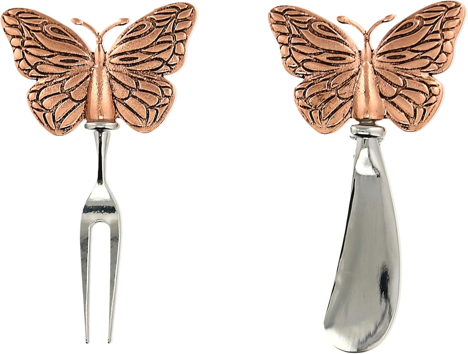 Set Cuchillo y Tenedor 2 Piezas Acero Inoxidable y Zinc