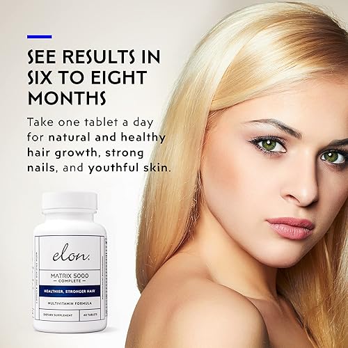 Miniatura 5 de Elon Matrix 5000 - Multivitamínico completo, vitaminas para el crecimiento de la piel, el cabello y las uñas, vitaminas saludables para el