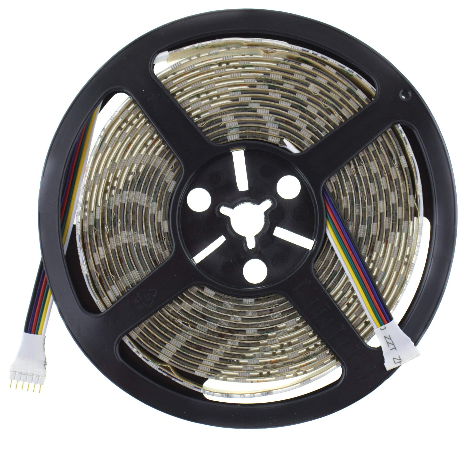 SeKi Striscia LED RGBW + CCT 5 in 1, 24 V, 500 cm, 60 LED/m (300 pezzi), IP65 – RGB + bianco (regolabile da caldo a bianco freddo)