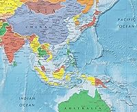 Vista 4 de Póster de mapa de pared World Classic Premier de 24 x 36 pulgadas (laminado)