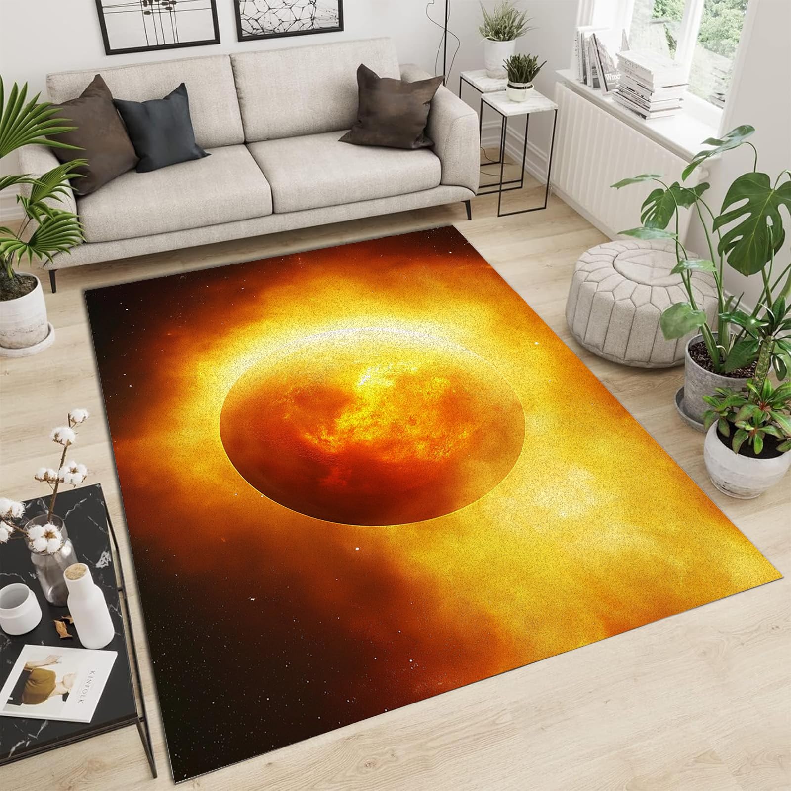 Tapis de salon moelleux pour des pieds au chaud et un sol sécurisé