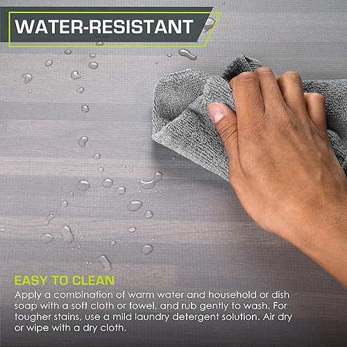 Miniatura 5 de ProsourceFit Tapete de rompecabezas de grano de madera de 12 pulgadas, 6 azulejos de espuma EVA entrelazados (24 pies cuadrados) para equipos de