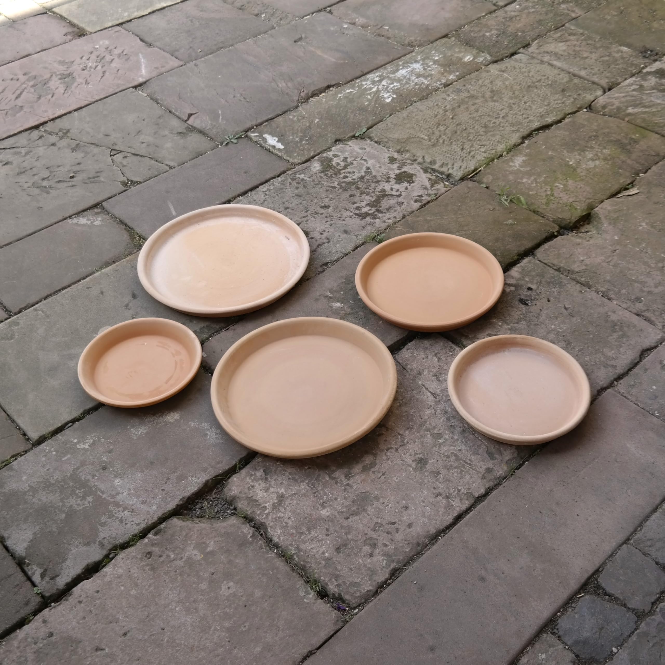 Palatina - Sottovaso Rotondo In Terracotta Fatta A Mano | 40 Cm Di Diametro | Resistente Al Gelo Per Esterno | Per Vasi E Anfore - 2