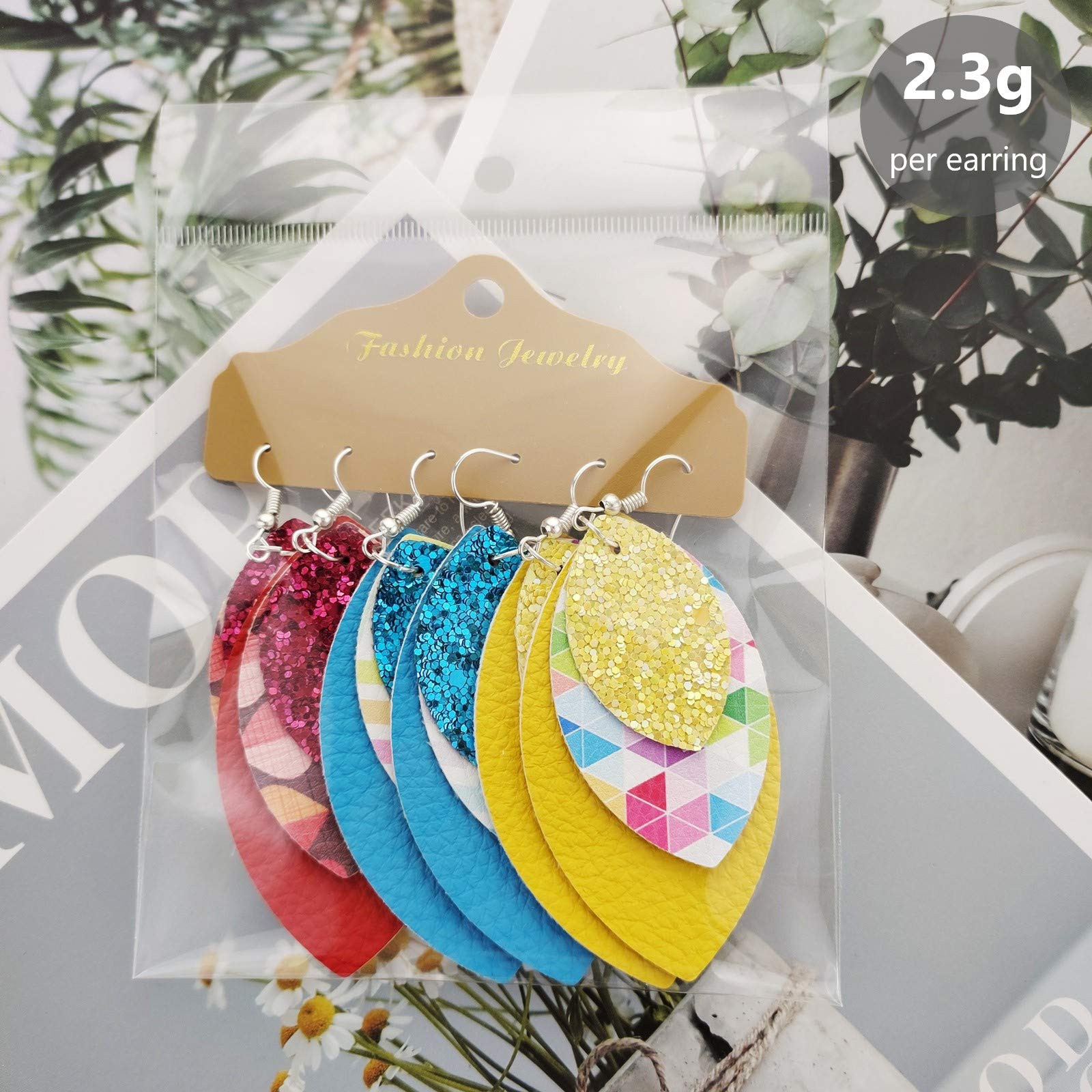 AOUXSEEM 321 Pcs Faux Leather Earrings Making Kit for Beginner, Contains 96 Pre Cut Evil Eye Earring Pieces with Hooks Jump Rings Opener Earring Display Cards and Self-Adhesive Bags