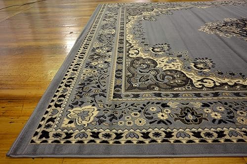 Vista 238 de Unique Loom Reza Collection- Alfombra, Polipropileno, Marrón Marrón/ marfil