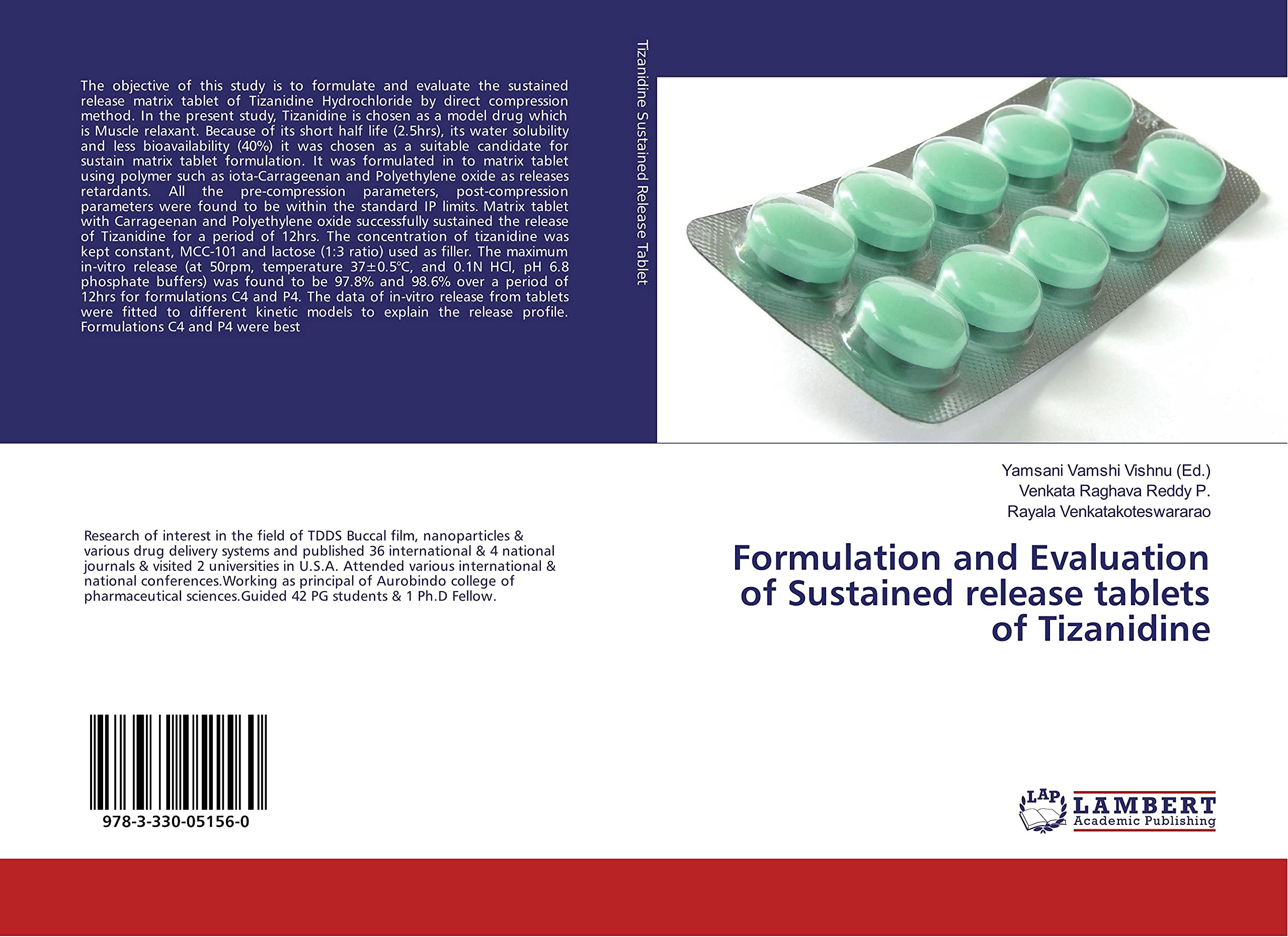 Formulation and Evaluation of Sustained release tablets of Tizanidine