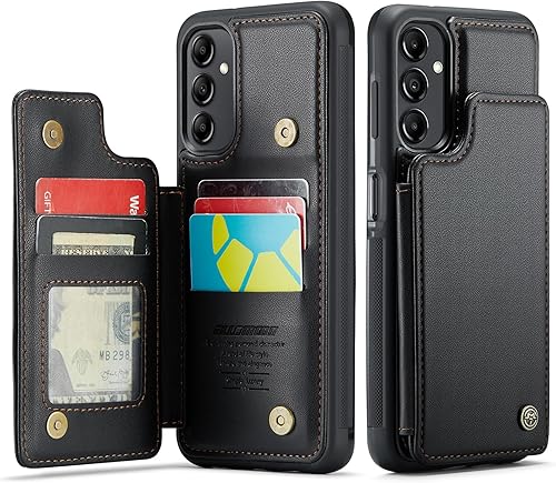 BLLOMOON Funda tipo cartera para Samsung Galaxy A14 5G con bloqueo RFID, funda para Samsung A14 5G con tarjetero para mujeres y hombres, funda de