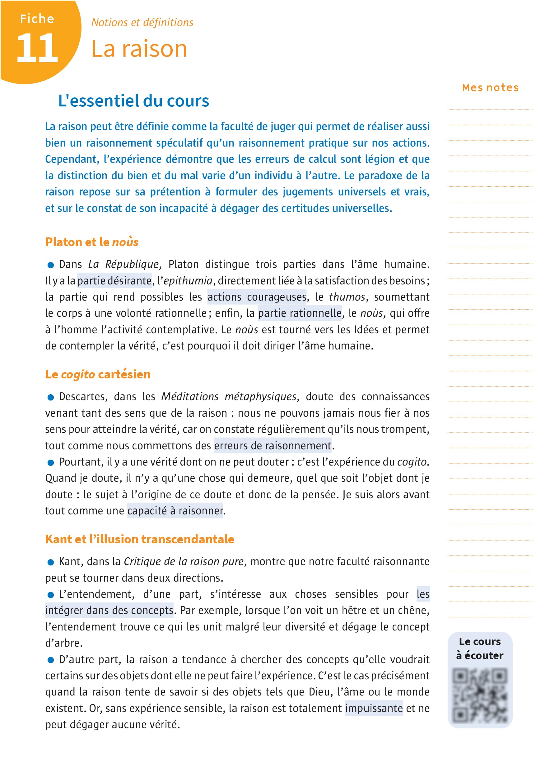 Boîte à fiches - Bac de philo: 80 fiches pour réussir à l'épreuve !