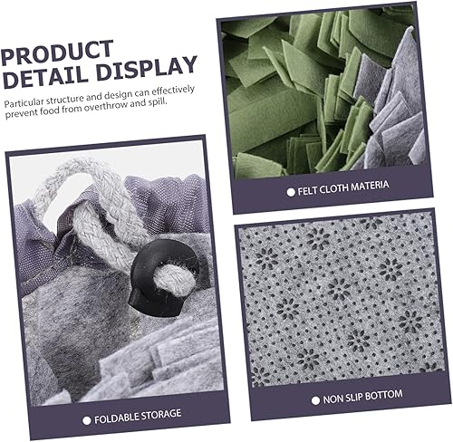 Miniatura 8 de Housoutil Tapete para cuenco para perros, cuencos para perros, cuenco de comida para perros, laberinto cuenco para perros, fuente de alimentación