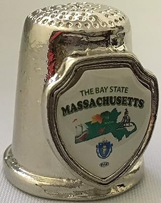 Souvenir Thimble - Massachusetts - MA