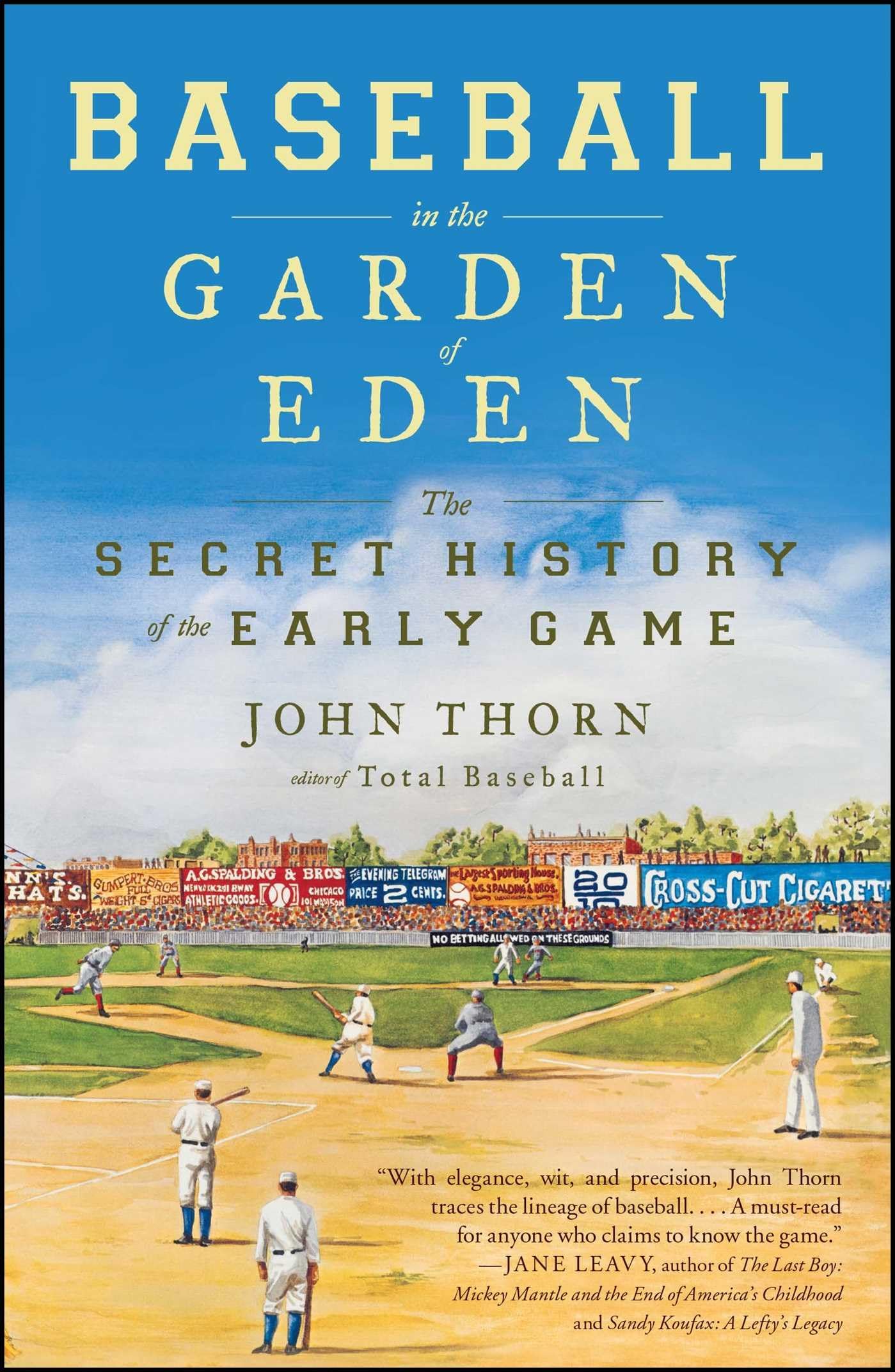 Buy Baseball in the Garden of Eden: The Secret History of the Early Game — BookShops.in
