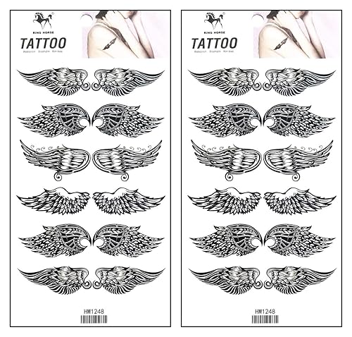 Miniatura 1 de Tatuajes 2 hojas de dibujos animados tatuajes de arte de moda temporales tatuajes corporales pegatinas de arte falso impermeable extraíble pegatinas