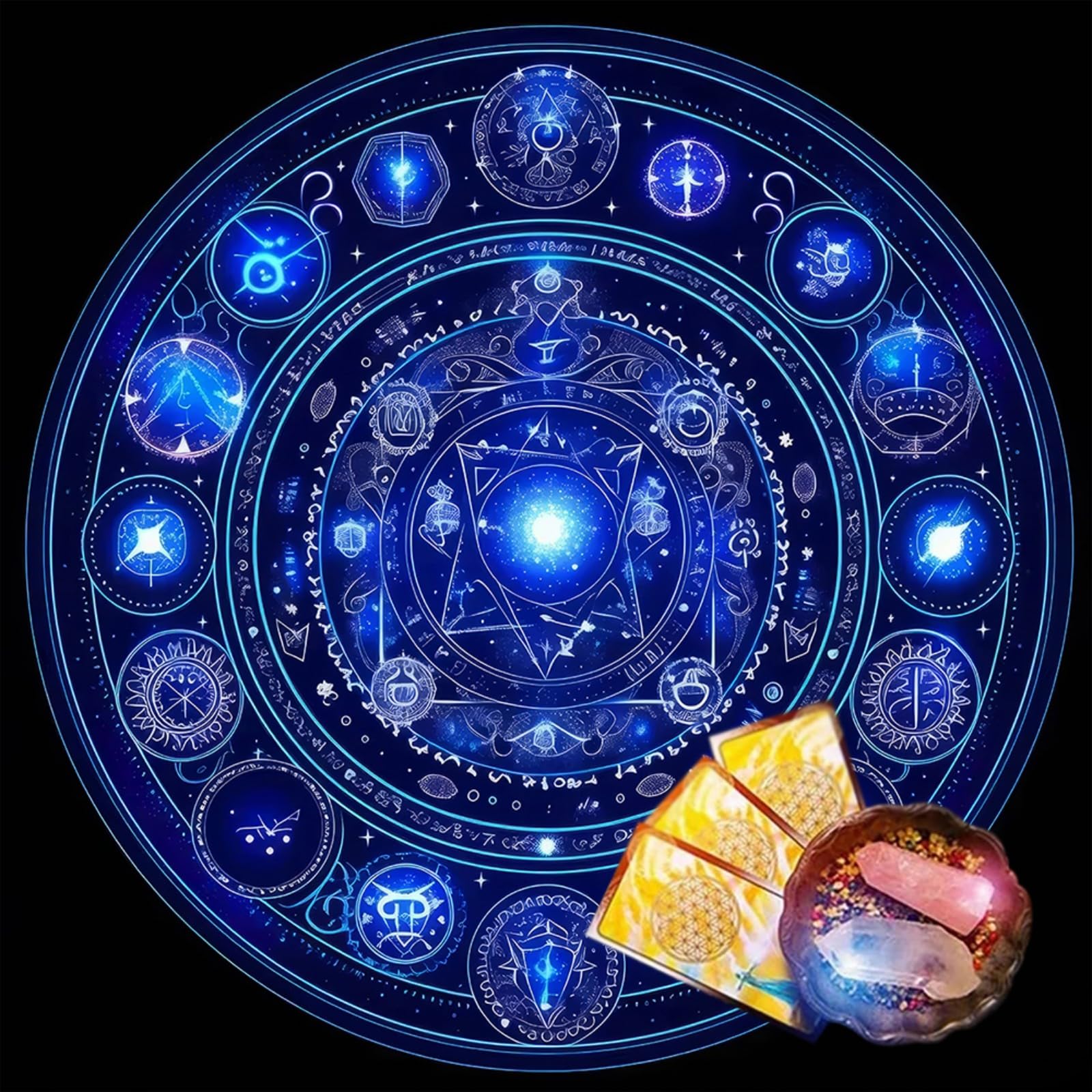 CAZSTYK Mysterious Symbol Astrology Tablecloth Tarots Divinations Tablecloth Altars Cloth Divinations Board Game Accessories Altars Tarots Card Cloth