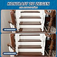 BEQHAUSE Csúszásmentes Lépcsőszőnyeg 22x70cm Gumis Háttal, 15db Szett 7