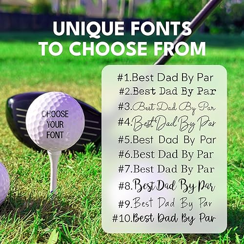 Miniatura 7 de Pelotas de golf personalizadas de With Love From Julie para hombres - Bolas de golf personalizadas - Regalos personalizados de bolas de golf para