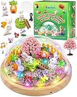 Vista 1 de Laclun Juguetes de conejito para niñas, haz tu propia luz nocturna de conejo con música, artes y manualidades para niños, regalos de cumpleaños