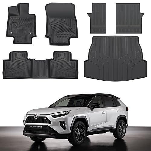 Floor Mats for Toyota RAV4 2019-2024 2025 (Include Hybrid),All Weather