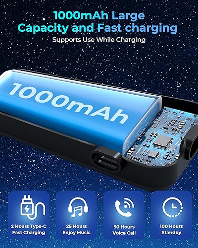 Miniatura 7 de Auriculares de comunicación Bluetooth para casco de motocicleta, intercomunicador impermeable con cancelación de ruido, uso compartido de música,