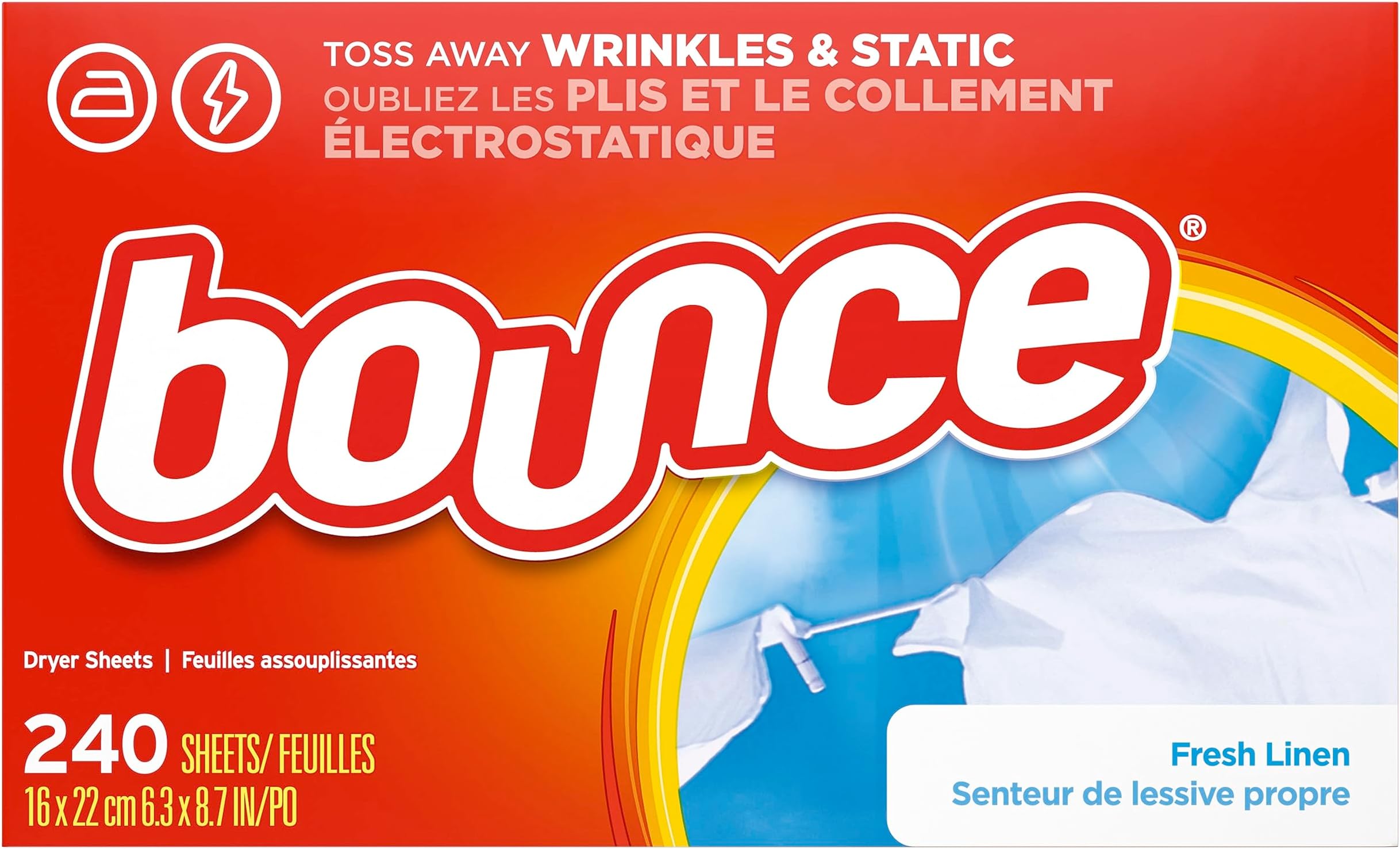 Fabric Softener Sheets, Fresh Linen Scent, 240 Count