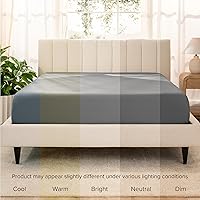 Vista 50 de Bare Home 100% Organic Cotton Sateen Fitted Sheet - Smooth Sateen Weave - Breathable & Cooling - Hotel Luxury - Durable Fitted Sheet - Deep Pocket