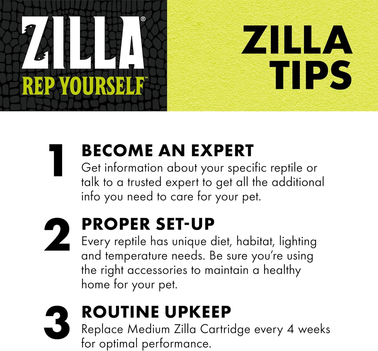 Zilla Aquatic Pet Reptile Internal Water Filter, For Up To 20 Gallons