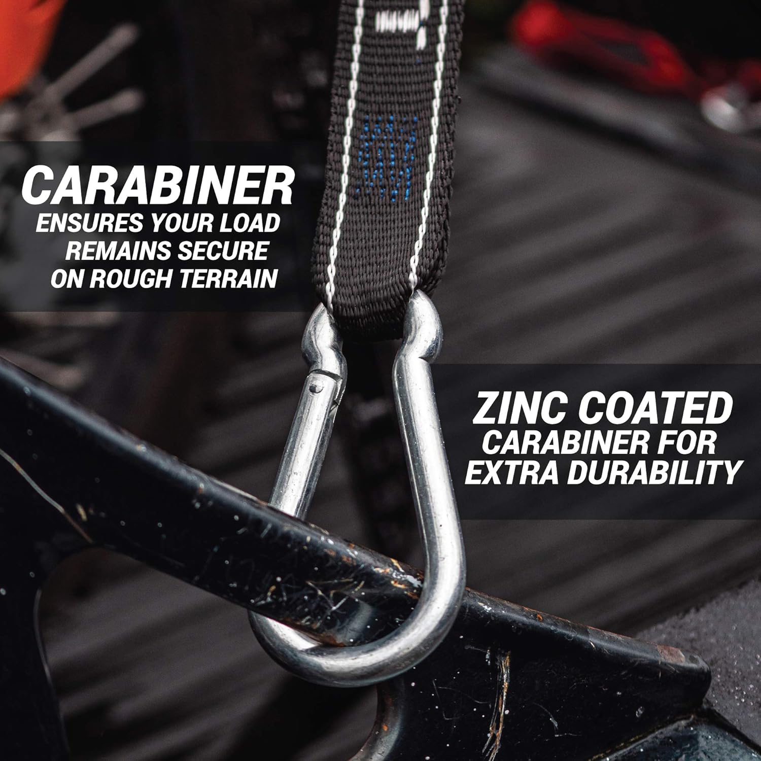 Aerofast Motorcycle Ratchet Strap 1.5" x 8" Heavy Duty Tiedown - Soft Loop System & Safety Carabiner - Securely Transport Motorbikes, Dirtbikes, ATV, UTV - 2,600lbs Break Strength - 2 Pack - USA Color : Automotive