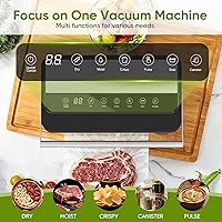 Vista 2 de 85Kpa Food Vacuum Sealer with Digital Timer, Built-in Cutter, and Storage Box