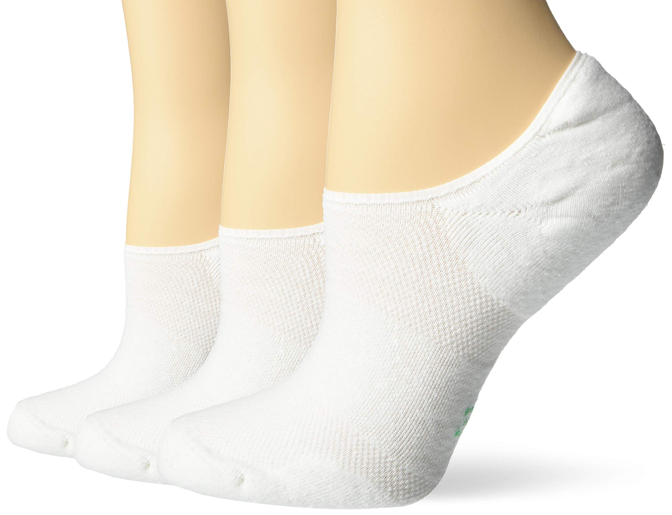 HUE Womens Eco Sport Cushion No Show 3 Pair Pack