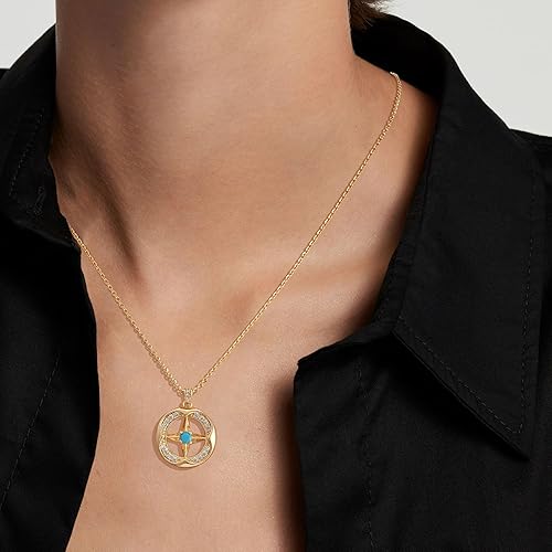 Miniatura 2 de Collar con colgante de luna de oro para mujer, chapado en oro de 14 quilates, cadena delicada, luna creciente, sol, estrella