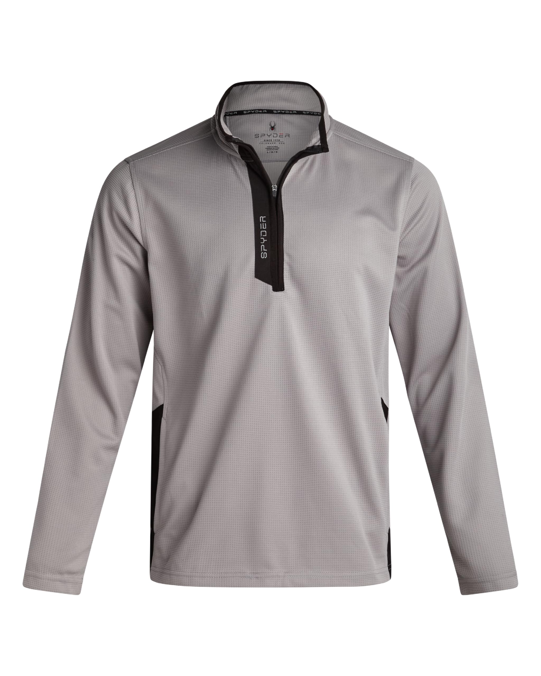 Spyder Mens Quarter Zip Pullover - Lightweight Fleece Quarter Zip Mens Pullover UPF 30 Athletic Moisture Wicking Sweatshirt
