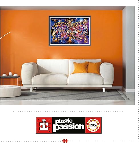 Miniatura 5 de Educa - Rompecabezas de neón - Constelaciones - Rompecabezas de 1000 piezas - Pegamento para rompecabezas incluido - La imagen completa mide 26.77 x