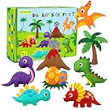 CiyvoLyeen Dinosaur Sewing Kit for Kids – Fun DIY Felt Sewing Crafts Gift for Girls and Boys, Stuffed Animal Sewing Kit Set,Sewing Kits for Kids Ages 7 8 9 10 11 12